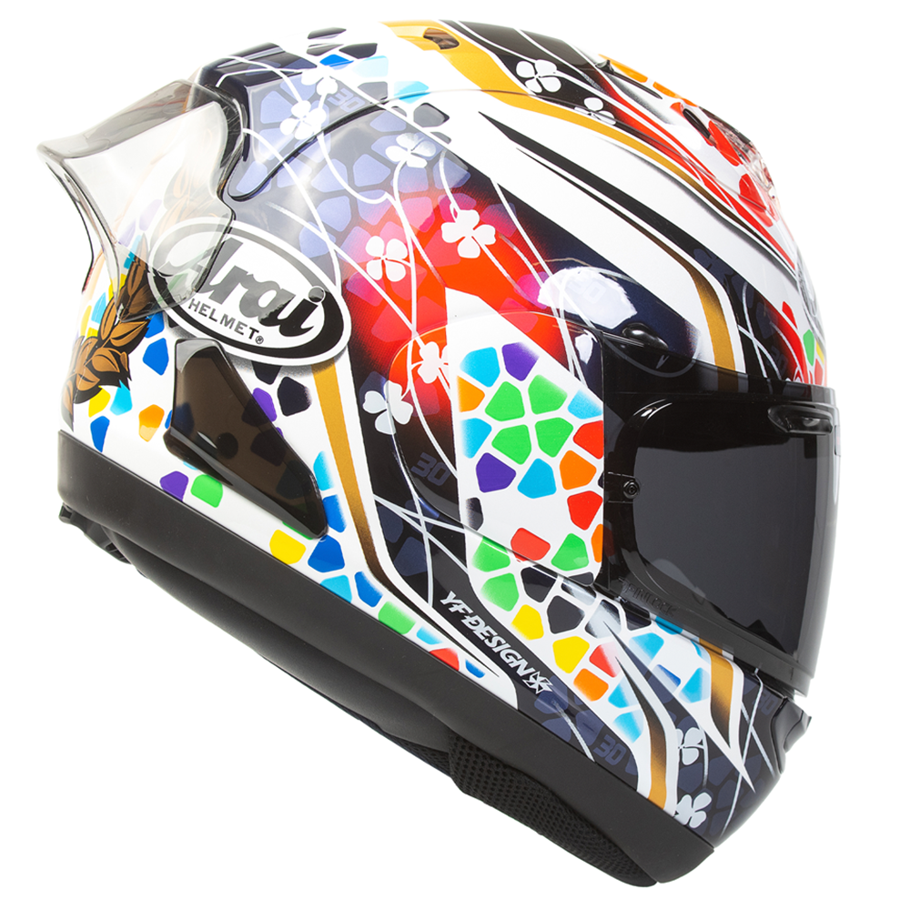 Arai Arai RX-7V Evo - Nakagami GP2 - Slight Box Damage - MEDIUM - Side View