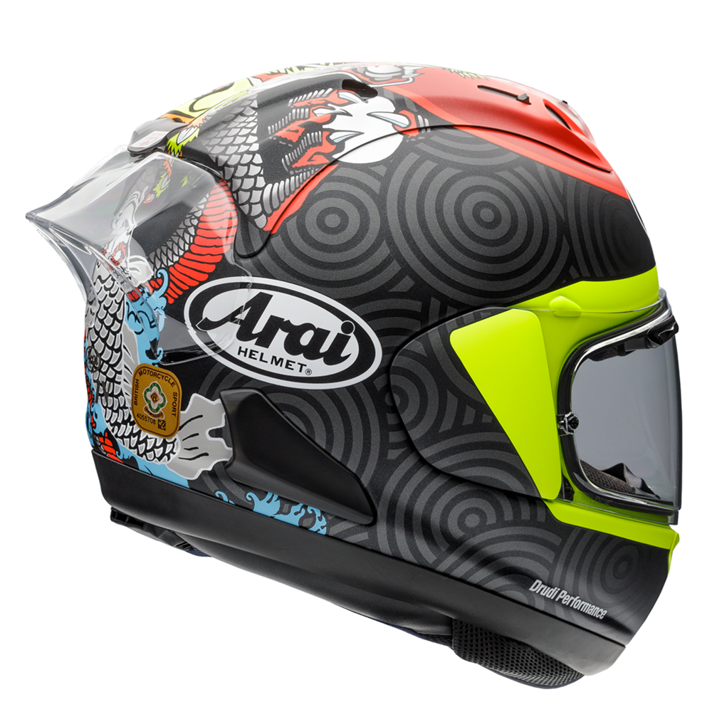 Arai Arai RX-7V Evo - Tatsuki - Slight Box Damage - Side View