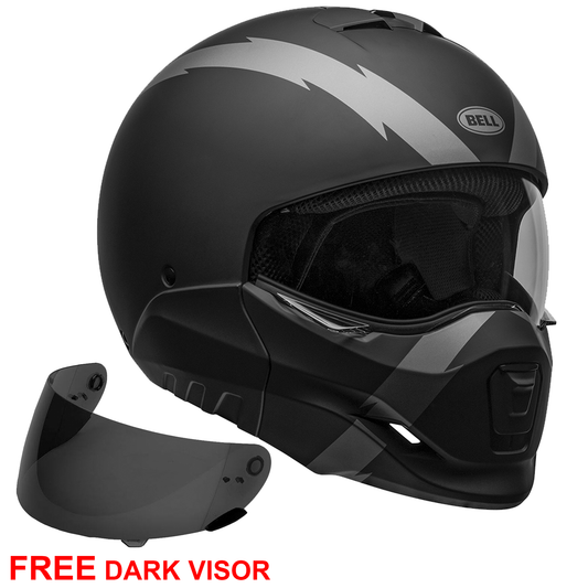 Bell Broozer - Arc Matt Black Grey - Includes Dark Visor