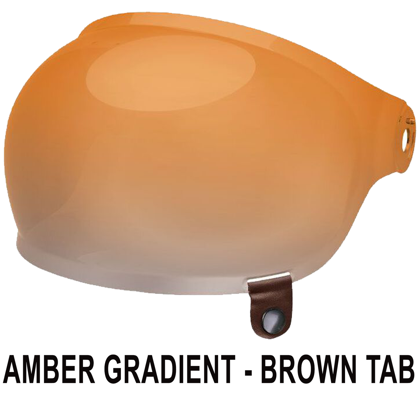 Bell Bell Bullitt Bubble Visor - Amber Gradient - Rear View