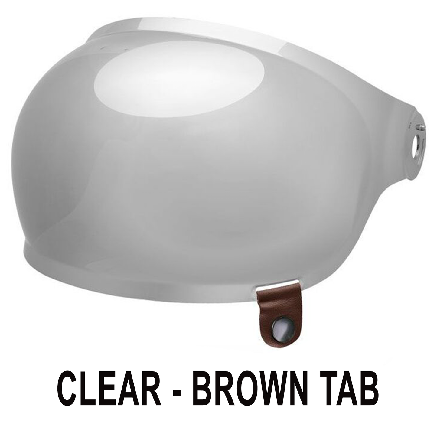 Bell Bell Bullitt Bubble Visor - Clear - Rear View