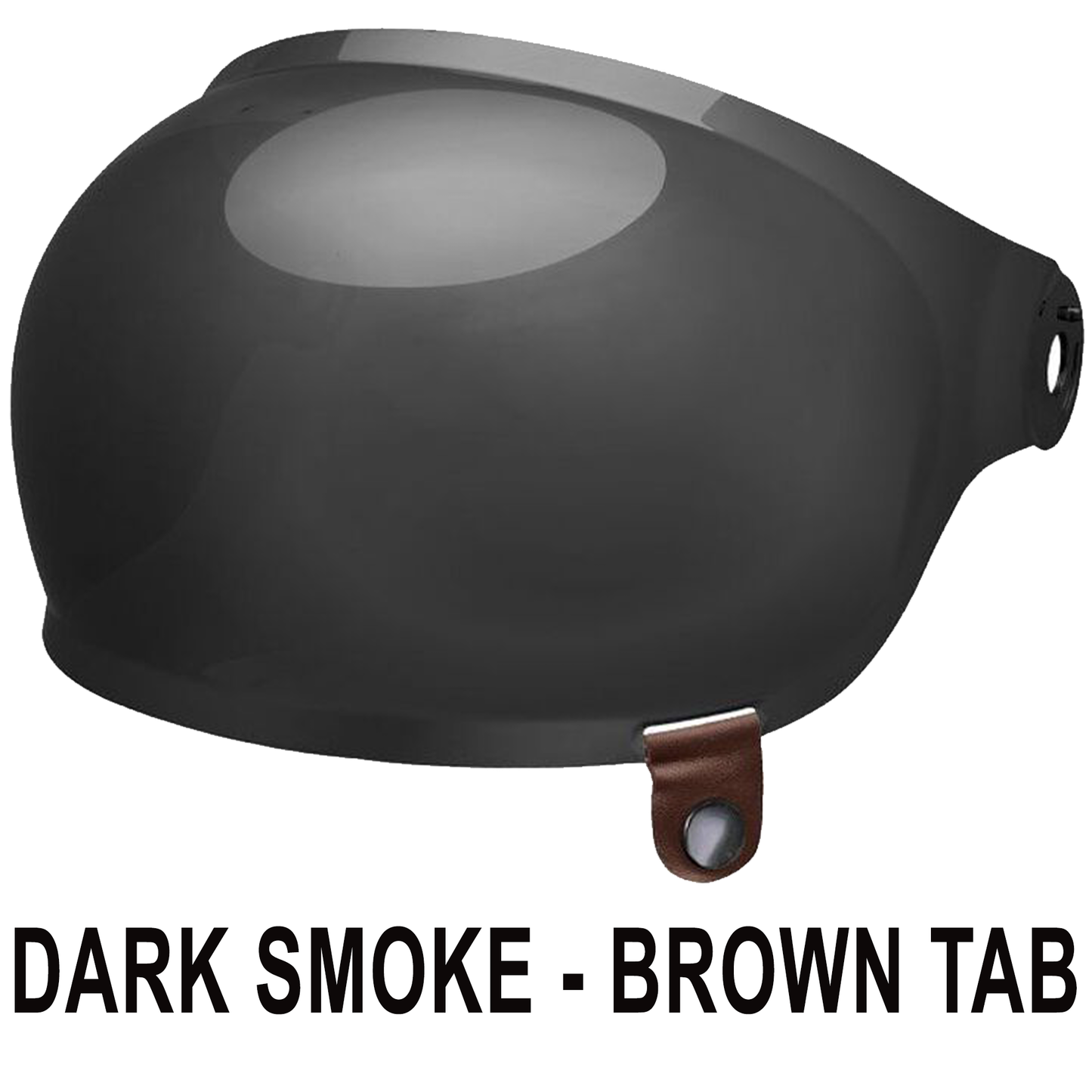 Bell Bell Bullitt Bubble Visor - Dark Smoke - Rear View