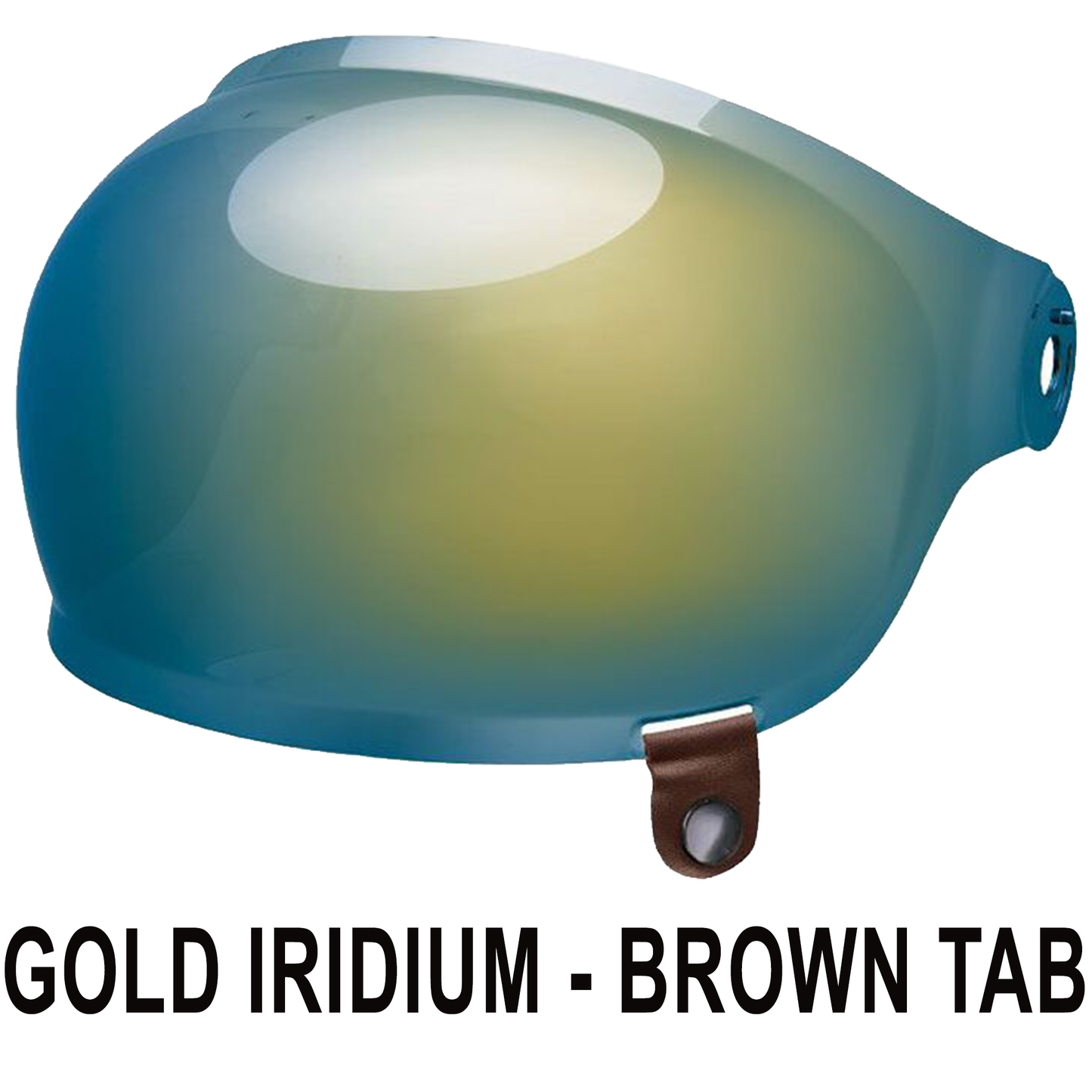 Bell Bell Bullitt Bubble Visor - Gold Iridium - Rear View