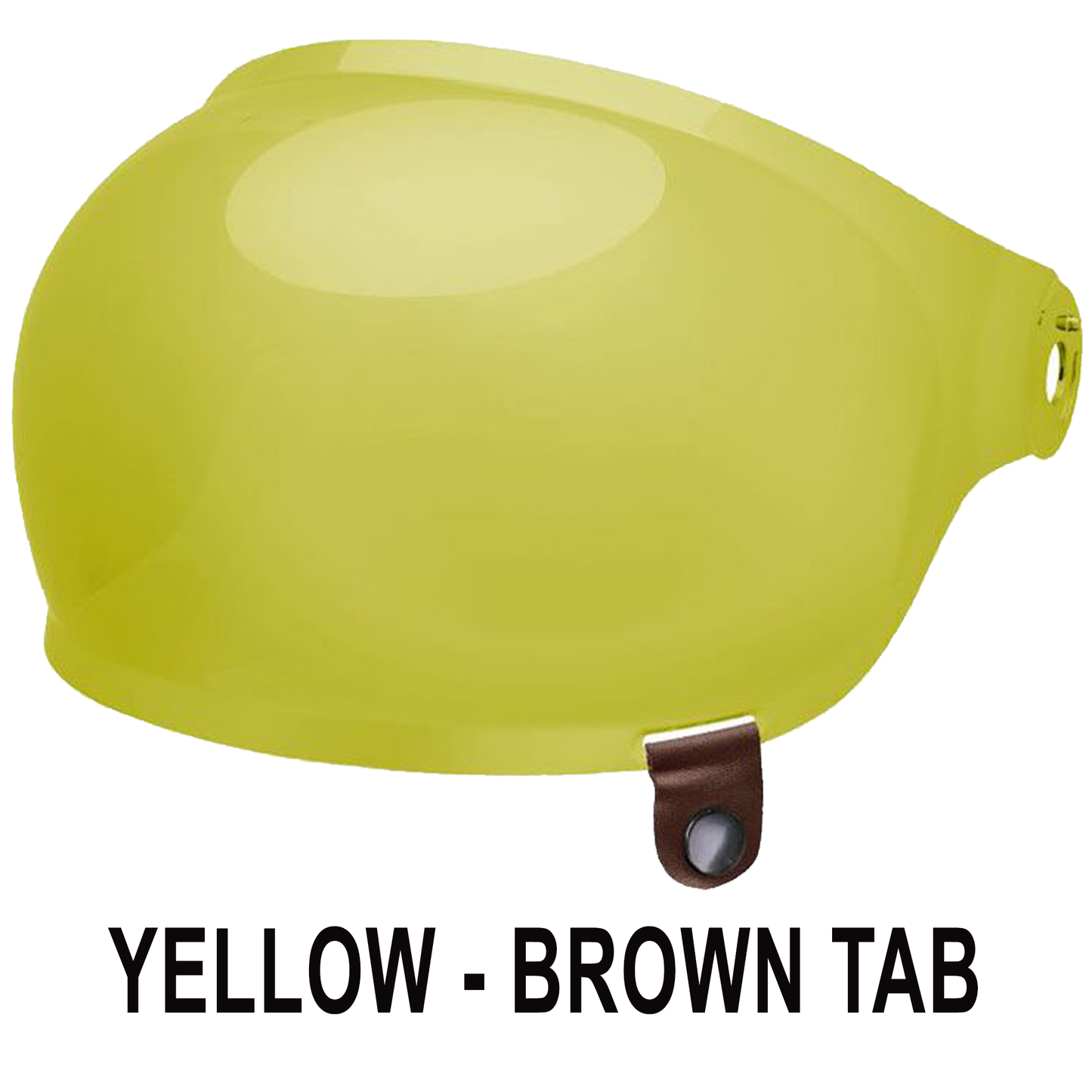 Bell Bell Bullitt Bubble Visor - Yellow - Rear View