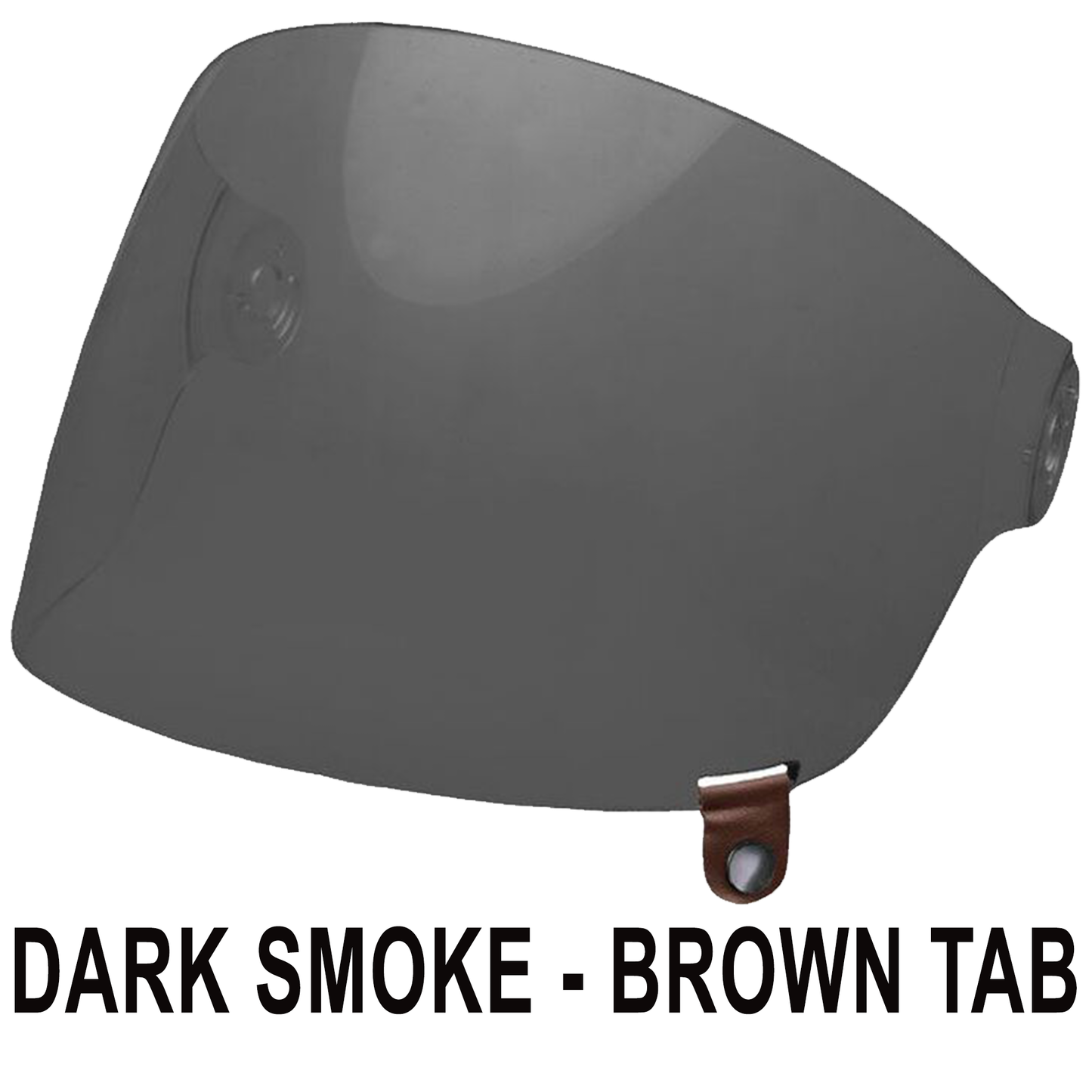 Bell Bell Bullitt Flat Visor - Dark Smoke - Rear View