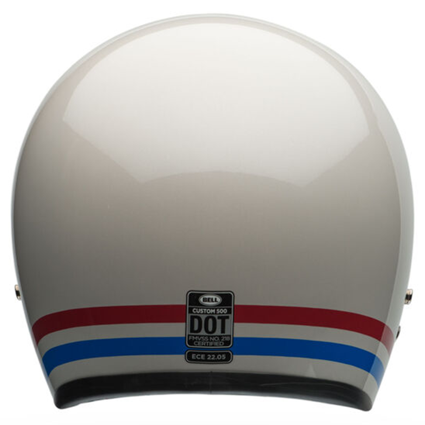 Bell Custom 500 - Stripes Pearl White