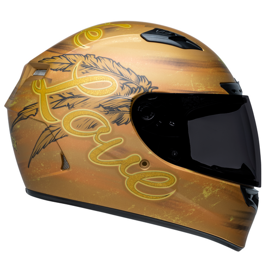 Bell Qualifier DLX Mips - Hart Luck Live Gold - Includes Transitions Visor