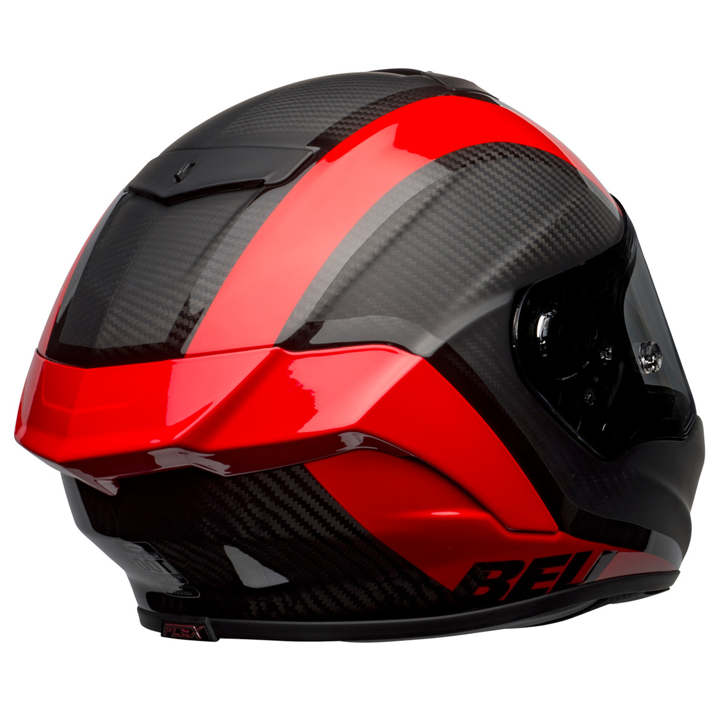 Bell Race Star Flex DLX - Tantrum Matt/Gloss Black/Red - Protint Visor