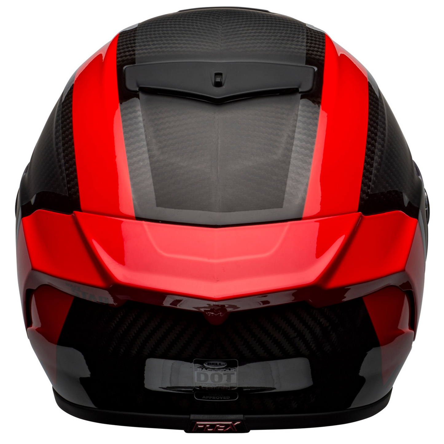 Bell Race Star Flex DLX - Tantrum Matt/Gloss Black/Red - Protint Visor