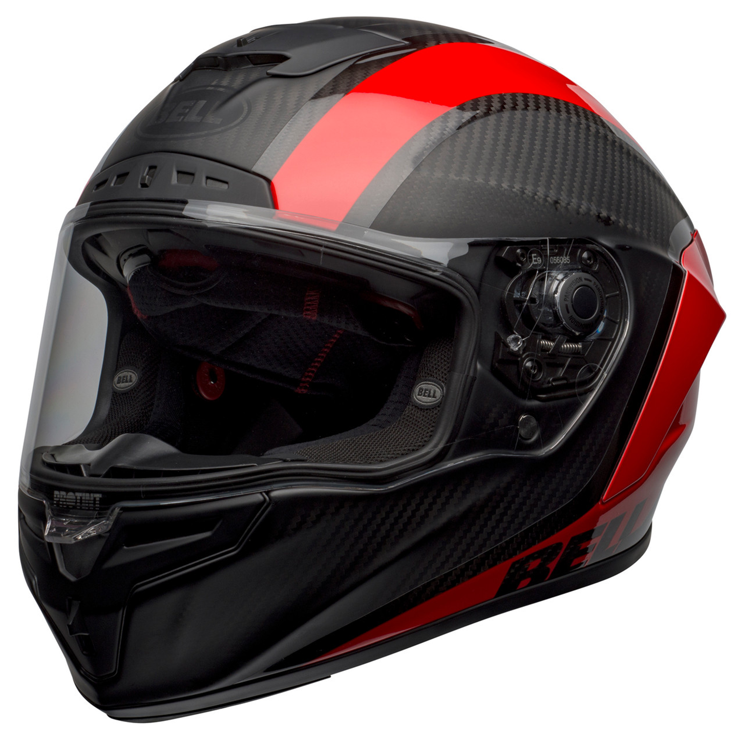 Bell Race Star Flex DLX - Tantrum Matt/Gloss Black/Red - Protint Visor
