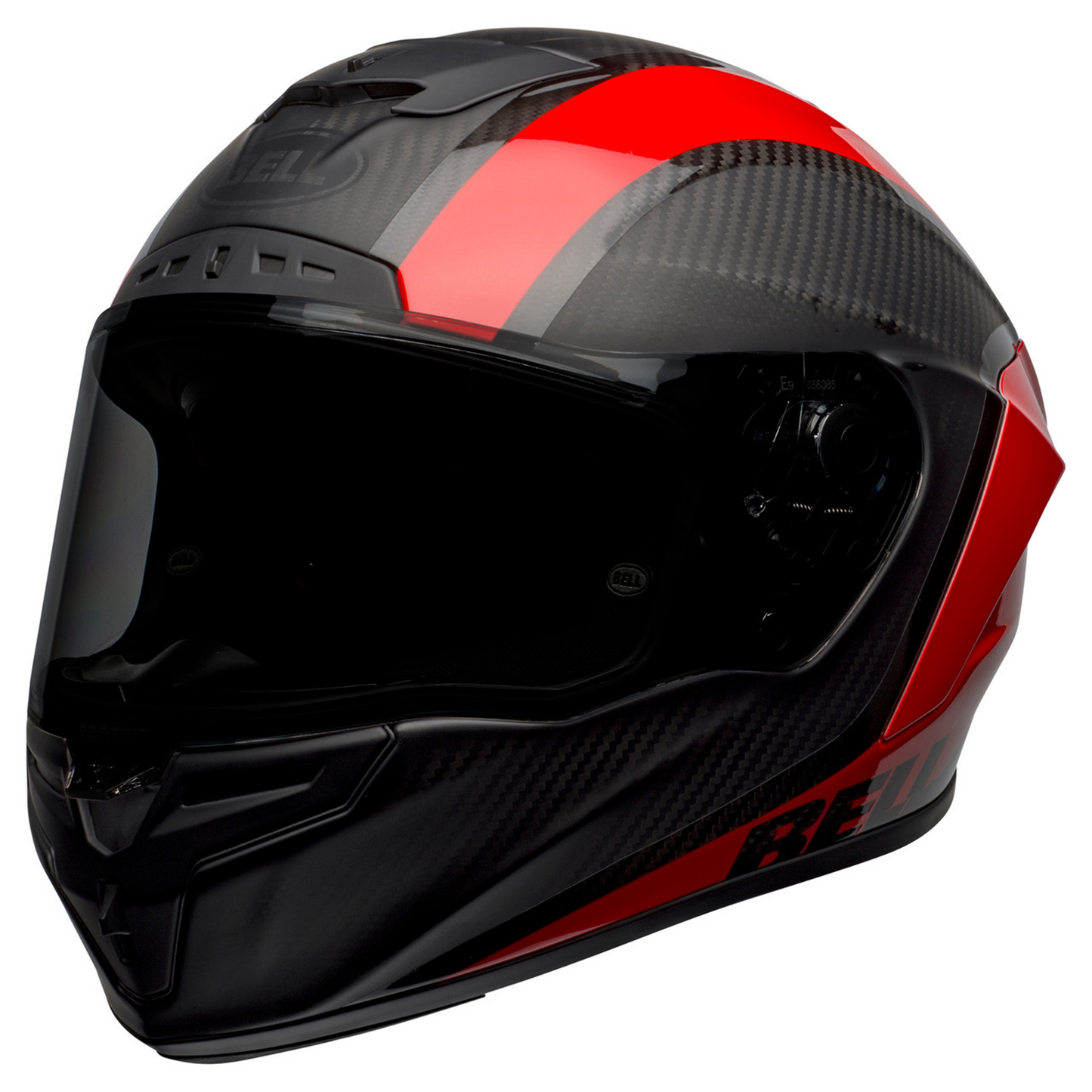 Bell Race Star Flex DLX - Tantrum Matt/Gloss Black/Red - Protint Visor