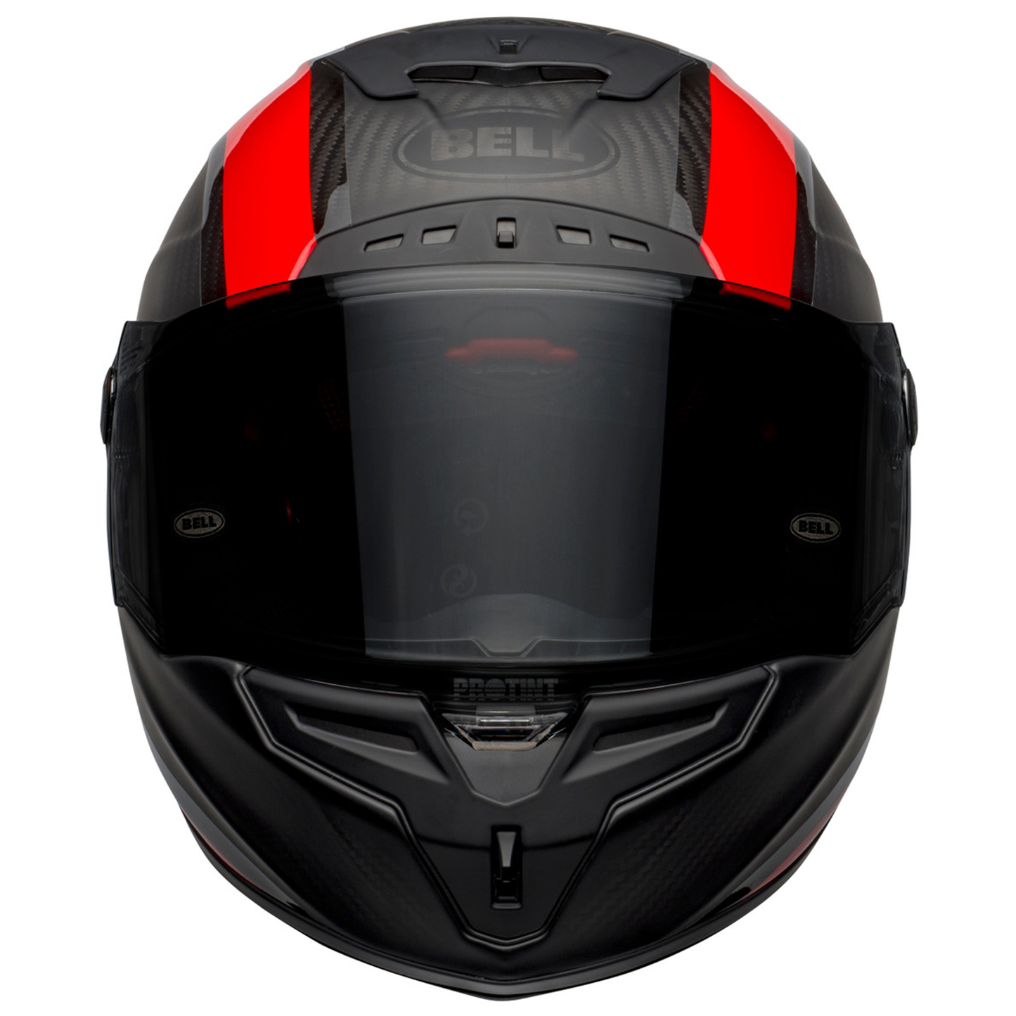 Bell Race Star Flex DLX - Tantrum Matt/Gloss Black/Red - Protint Visor