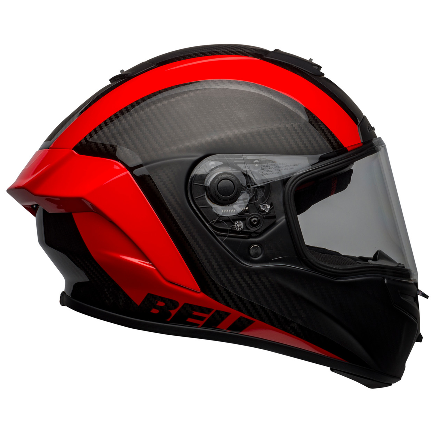 Bell Race Star Flex DLX - Tantrum Matt/Gloss Black/Red - Protint Visor