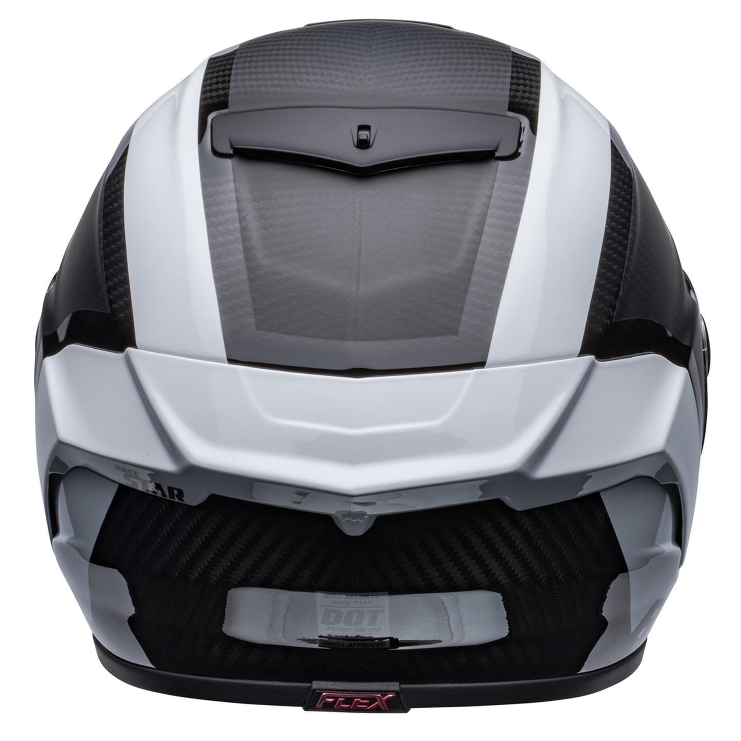 Bell Race Star Flex DLX - Tantrum 2 Matt/Gloss Black/White - Includes Protint Visor