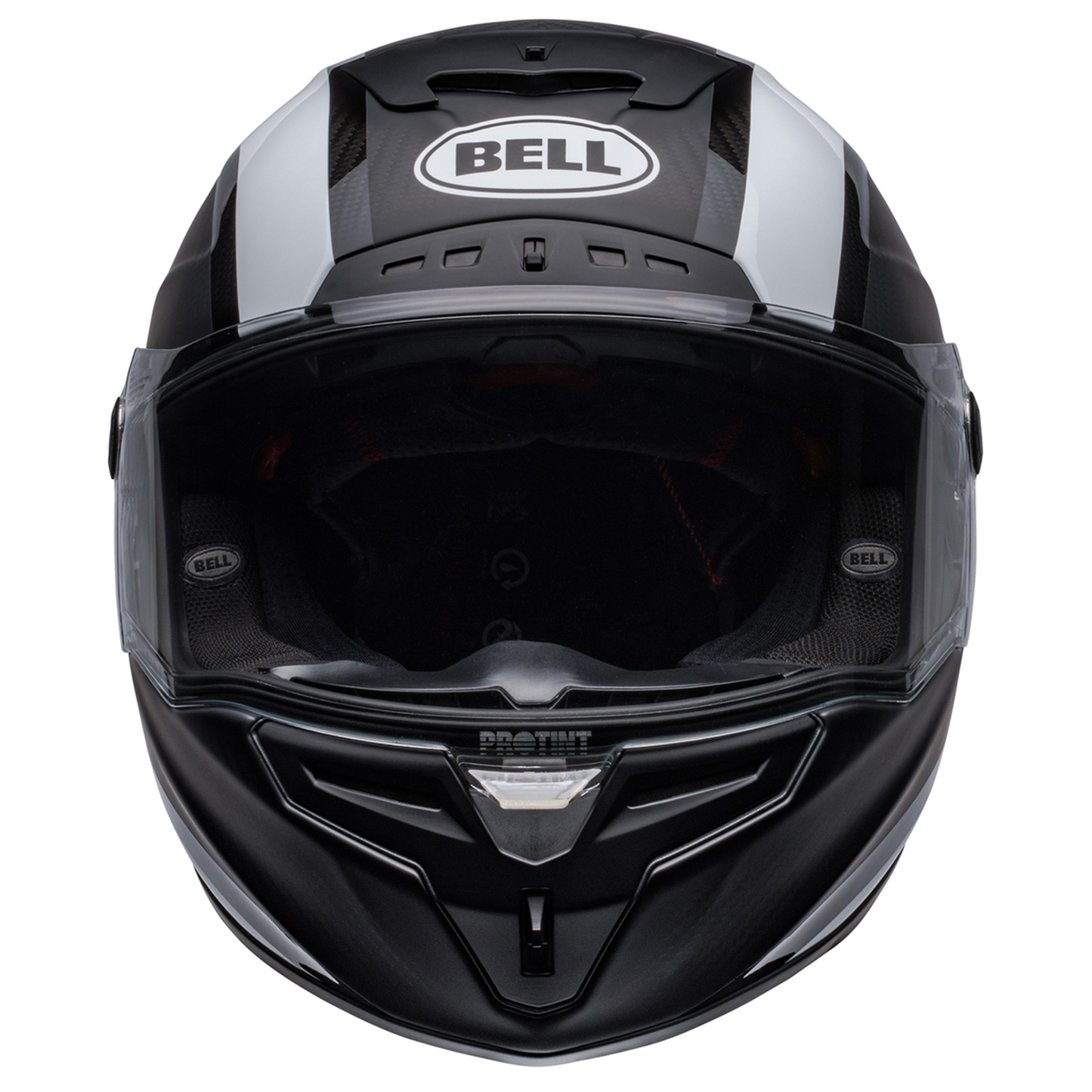Bell Race Star Flex DLX - Tantrum 2 Matt/Gloss Black/White - Includes Protint Visor