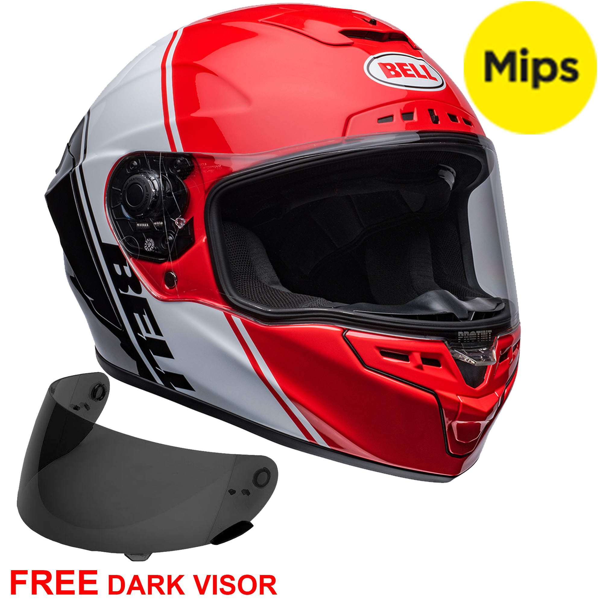 Bell Star Helmet Tinted Visor Bell Star DLX MIPS Shockwave