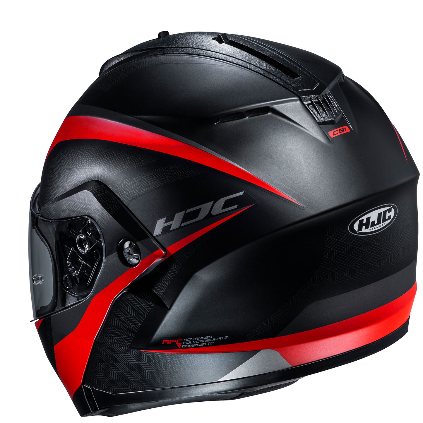 HJC HJC C91 - Taly Red - Rear View