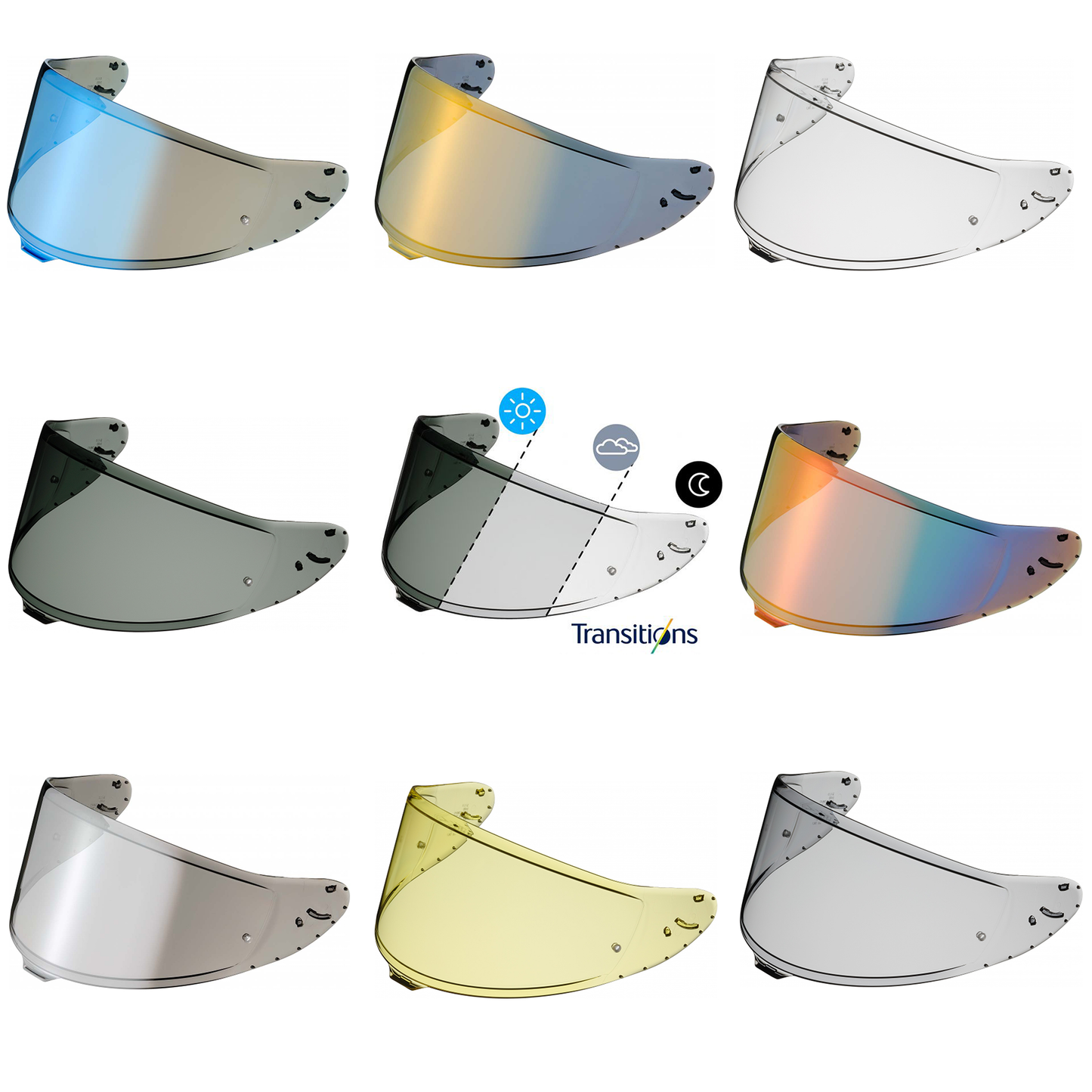 Shoei CWR-F2 Genuine Visors (NXR2, X-SPR Pro)