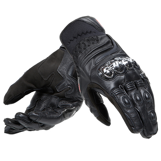 Dainese Carbon 4 Short Leather Gloves - Black