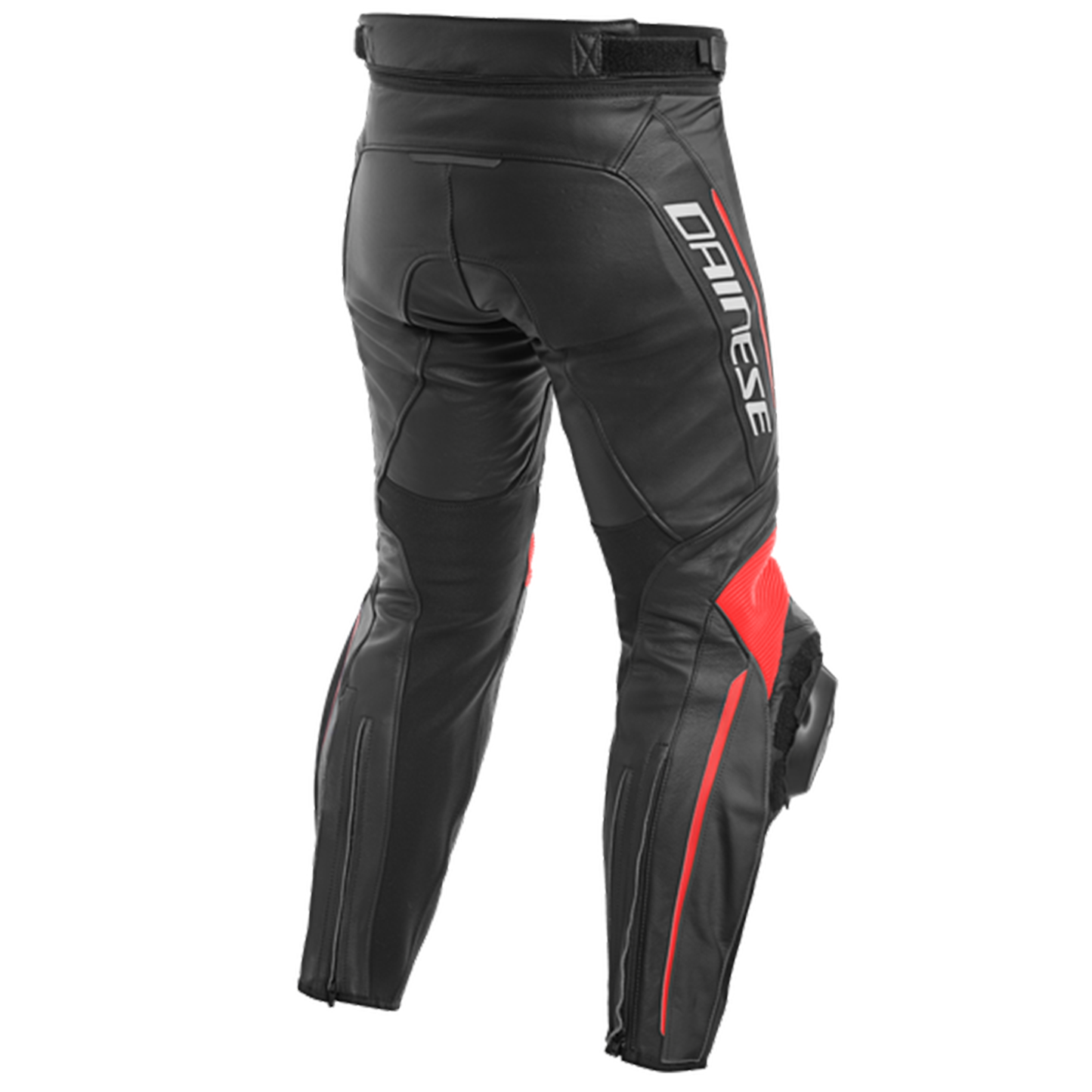 Dainese Dainese Delta 3 Leather Pants - Black/Red Flo - Side View