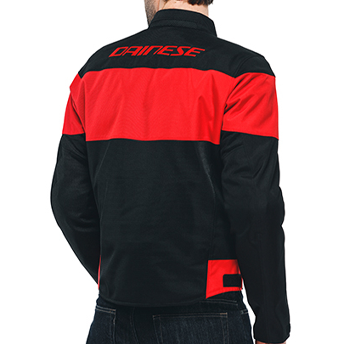 Dainese Elettrica Air Tex Jacket - Black/Lava Red