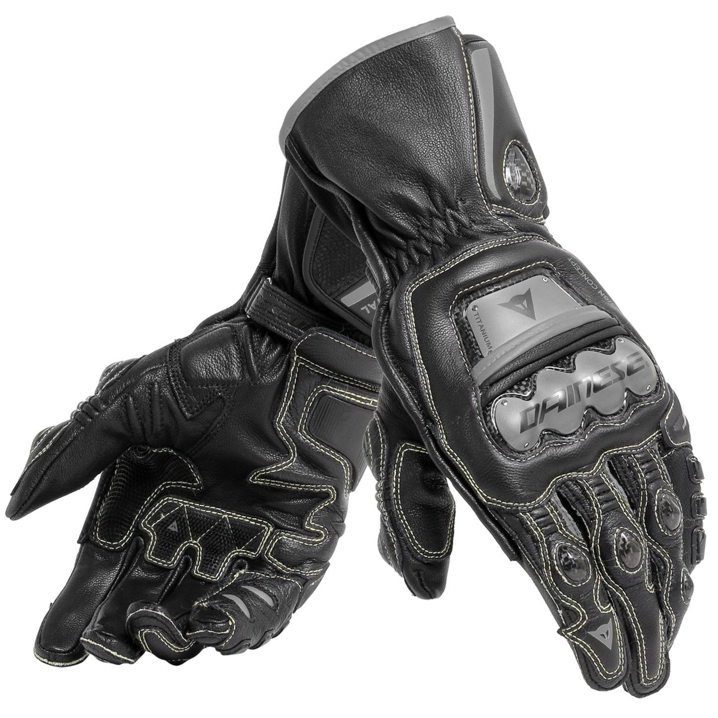 Dainese Dainese Full Metal 6 Gloves - Black (691) - Front View