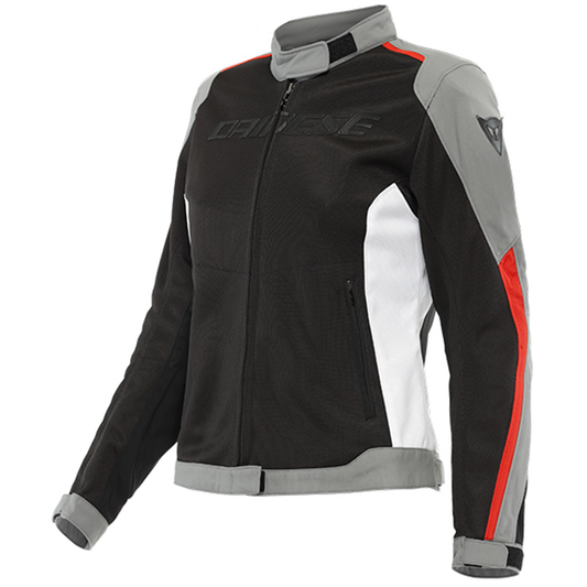 Dainese Hydraflux 2 Air Lady Jacket - Black/Charcoal Grey/Lava Red (60F)