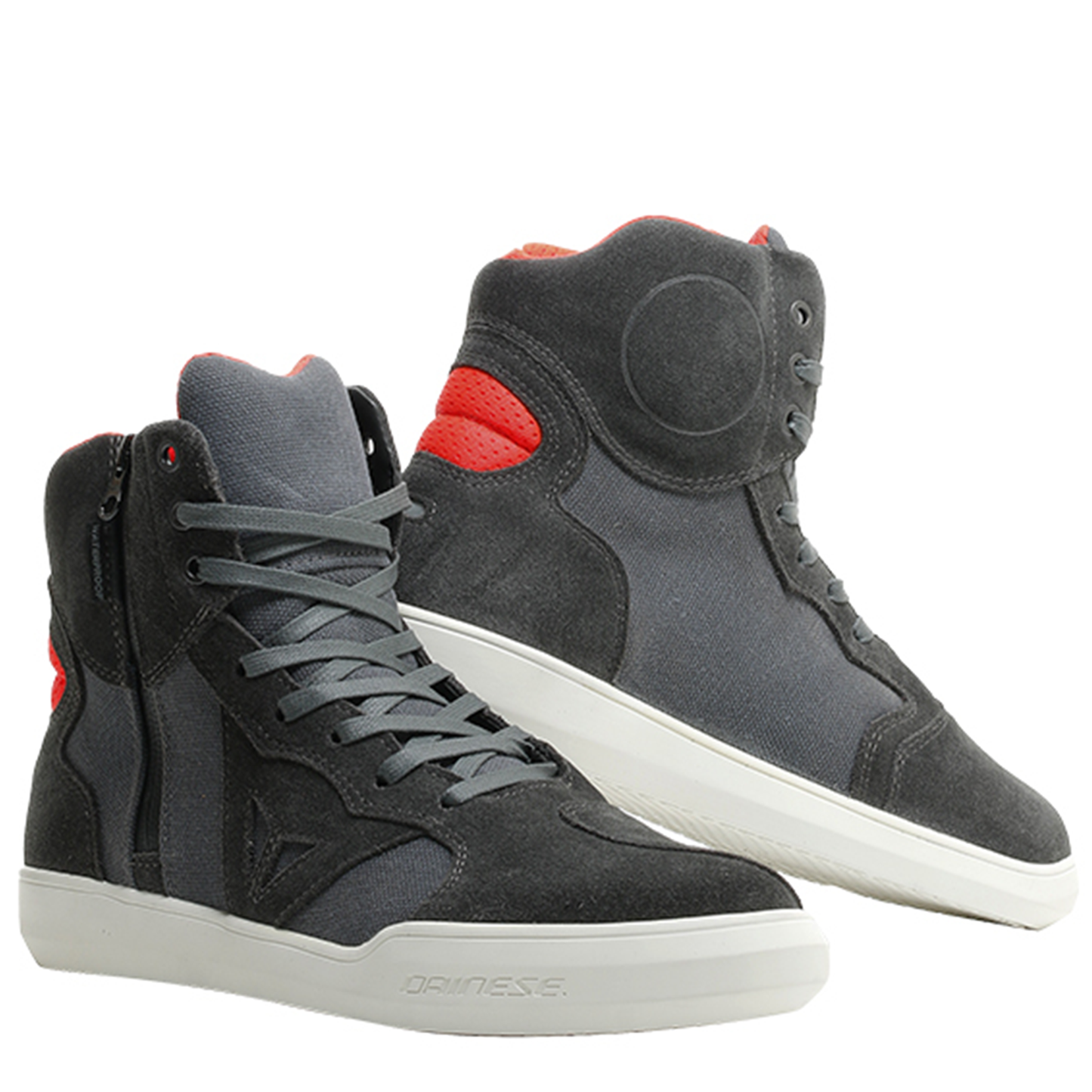 Dainese Dainese Metropolis D-WP Shoes - Carbon/Flo Red - Front View