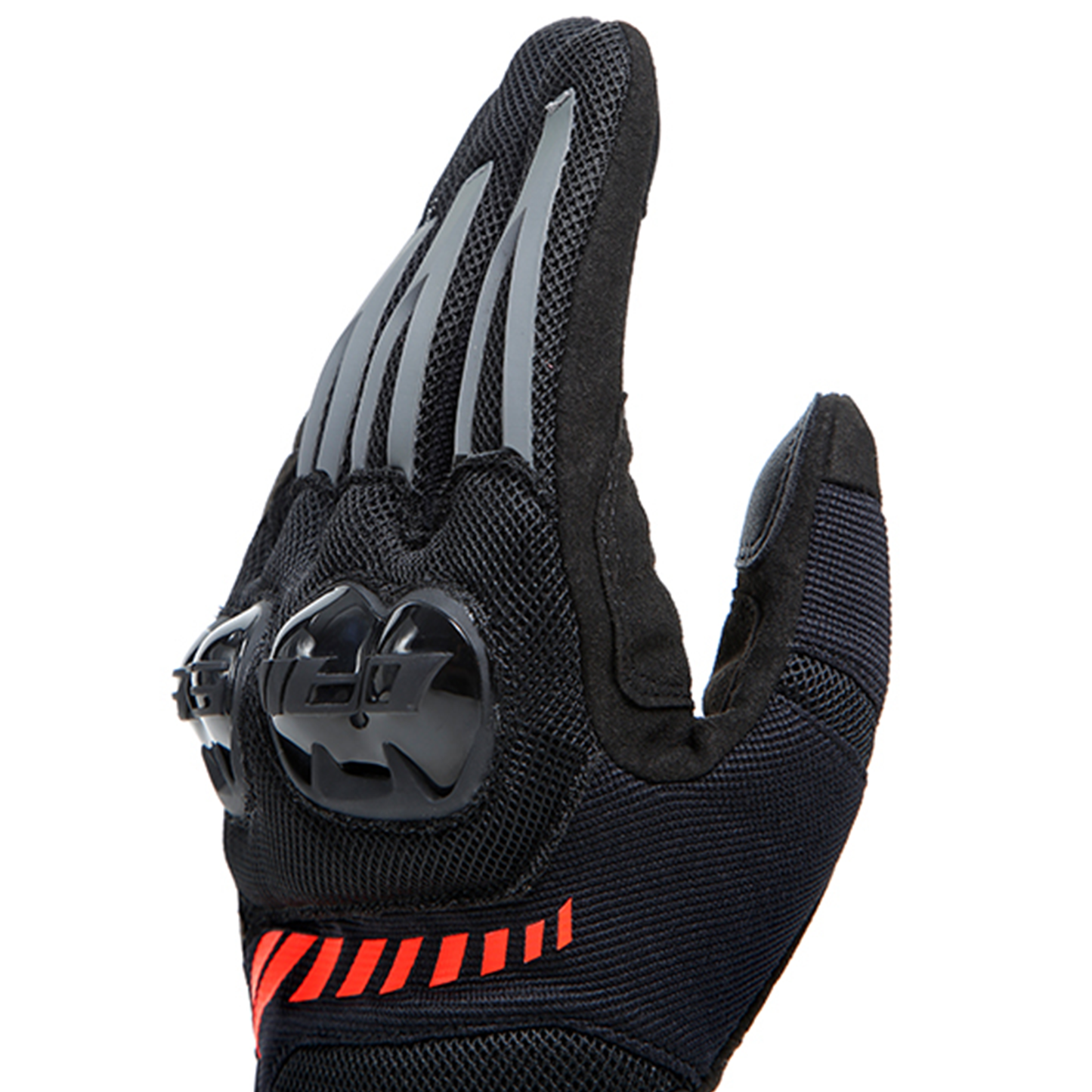 Dainese Mig 3 Air Tex Gloves - Black/Flo Red