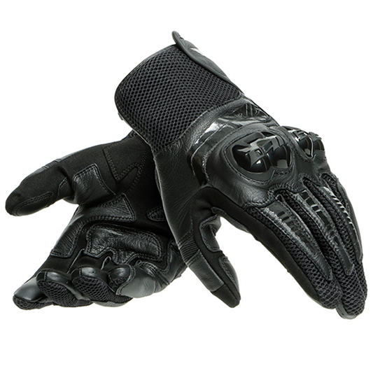 Dainese Mig 3 Leather Motorcycle Gloves - Black