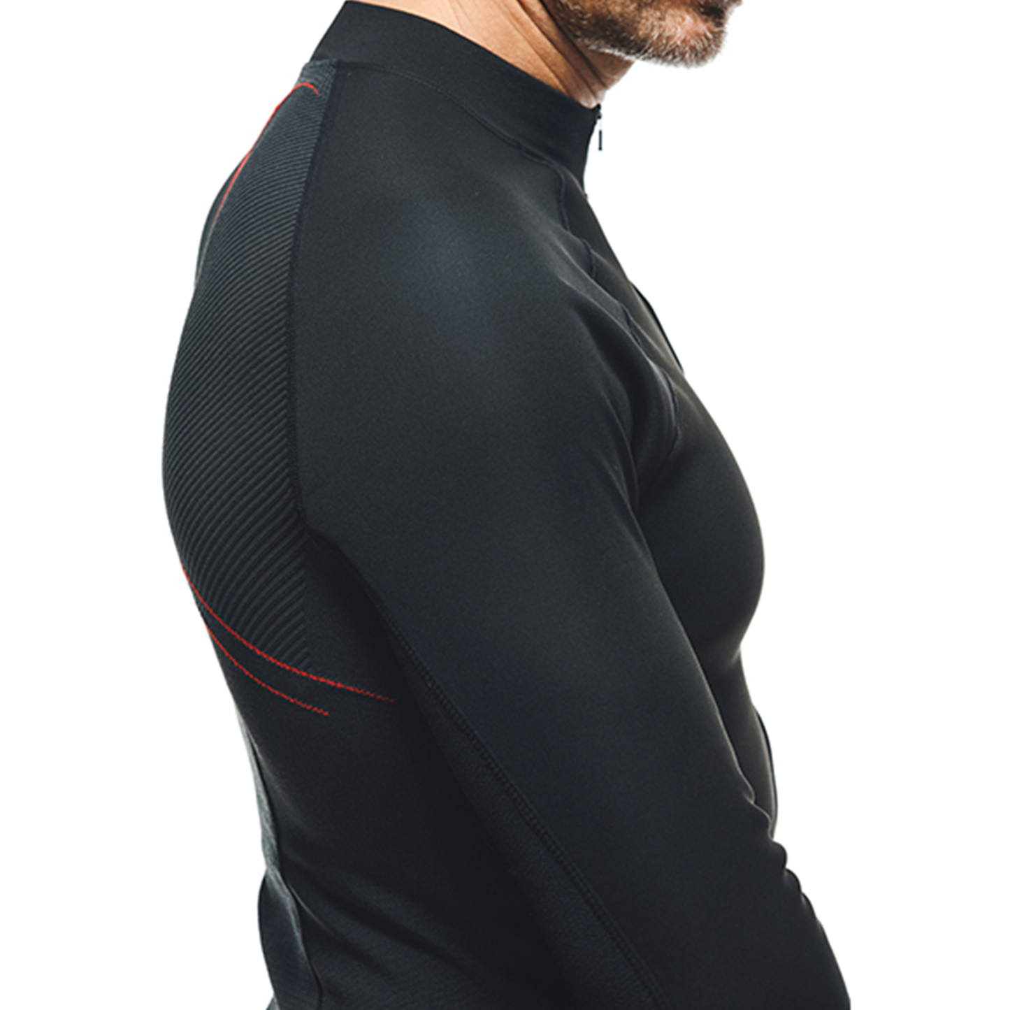 Dainese No Wind Thermo Long Sleeve - Black/Red (606)