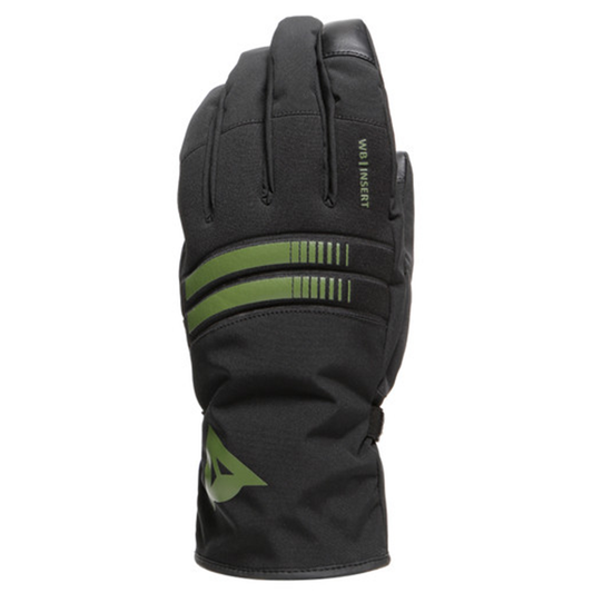 Dainese Plaza 3 D-Dry Gloves - Black/Bronze Green