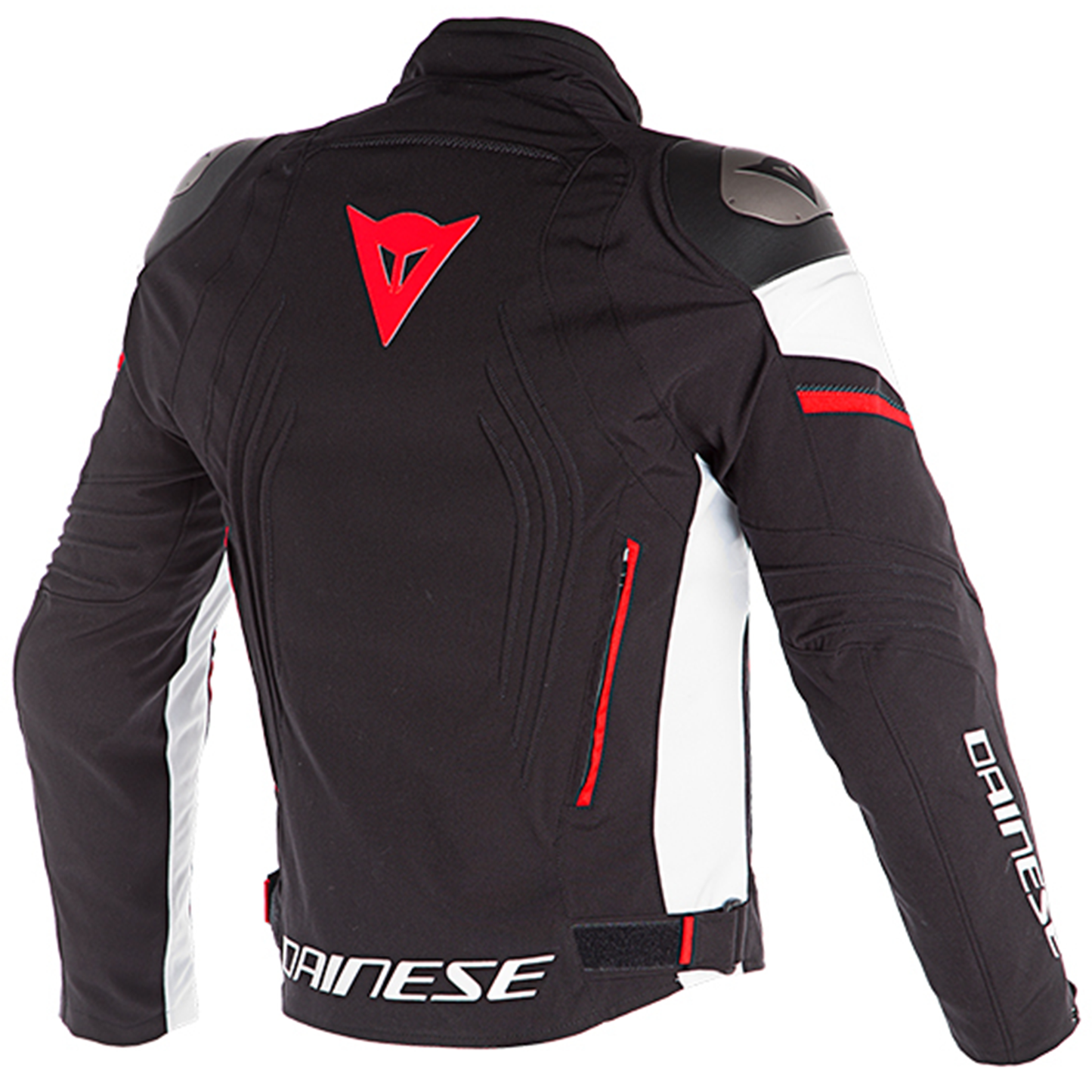 Dainese Dainese Racing 3 D-Dry Jacket - Black/White/Flo Red - Side View