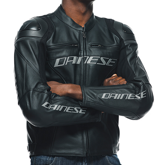 Dainese Racing 4 Leather Jacket - Black
