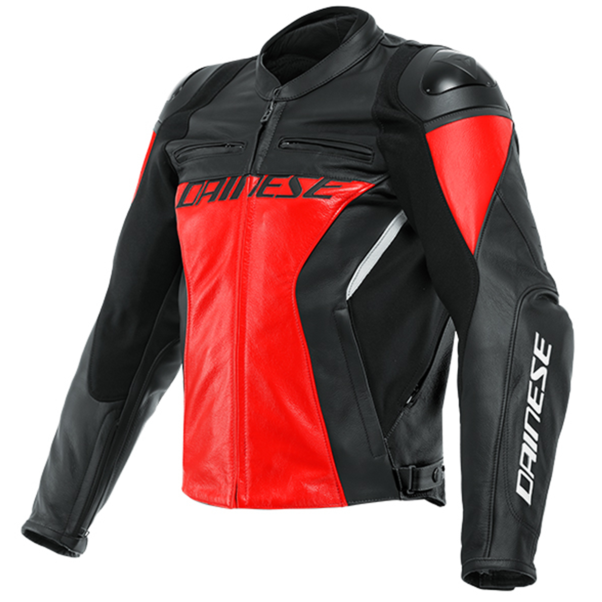 Dainese Racing 4 Leather Jacket - Lava Red/Black – Gear Change Online