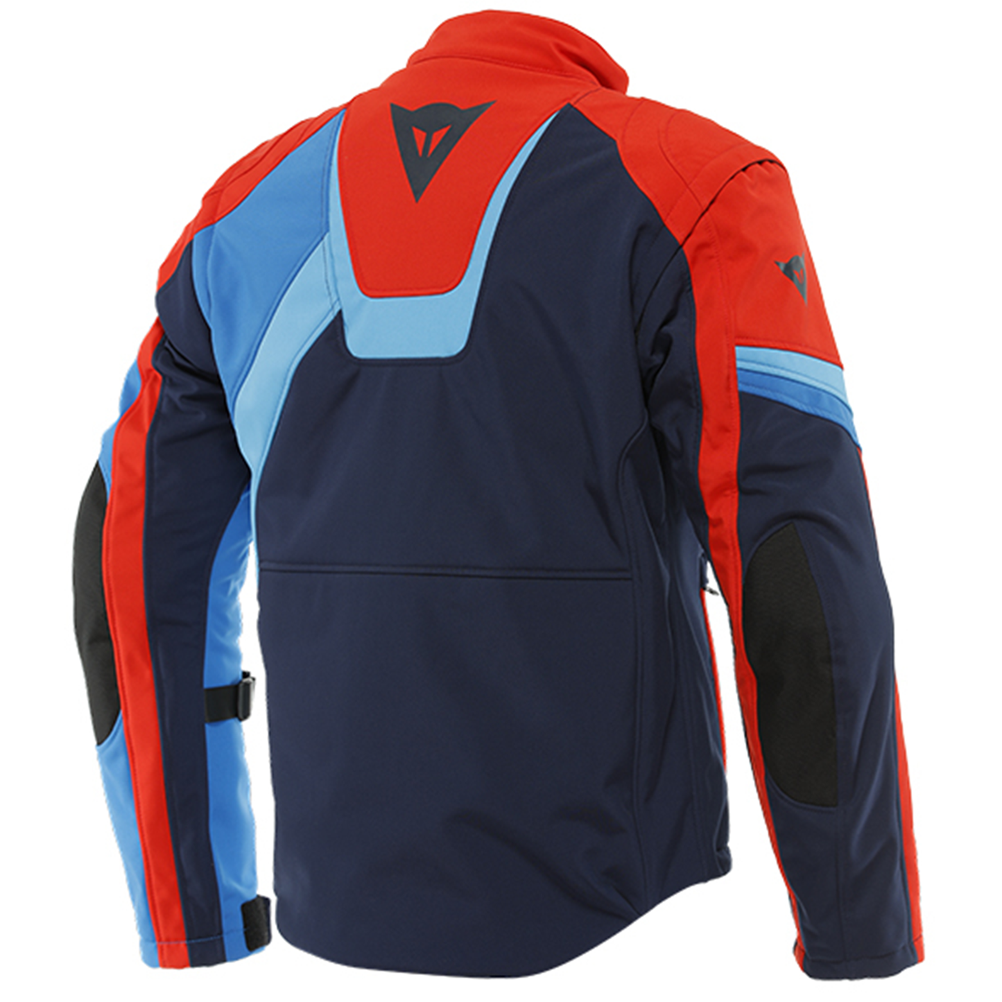 Dainese Dainese Ranch Tex Jacket - Black Iris/Lava Red/Light Blue - Side View