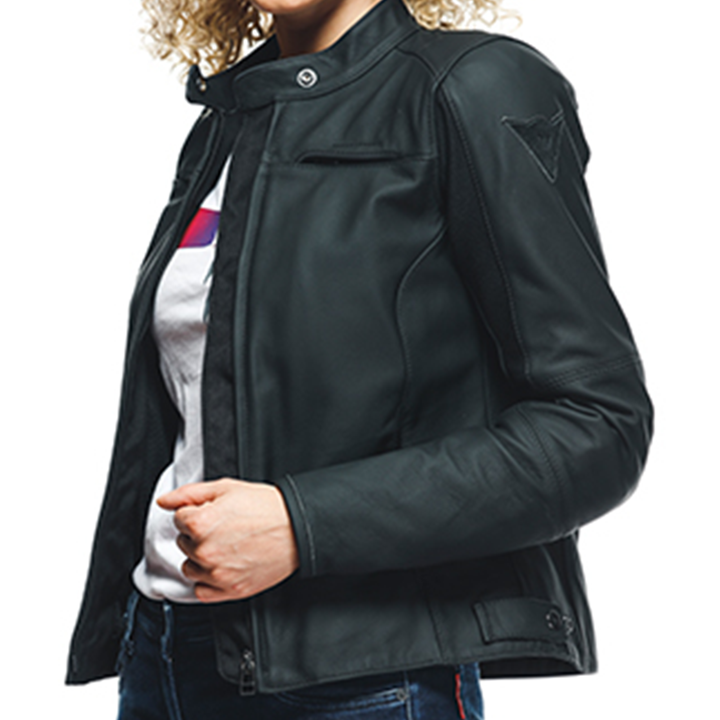 Dainese Razon 2 Lady Leather Jacket - Black (001)
