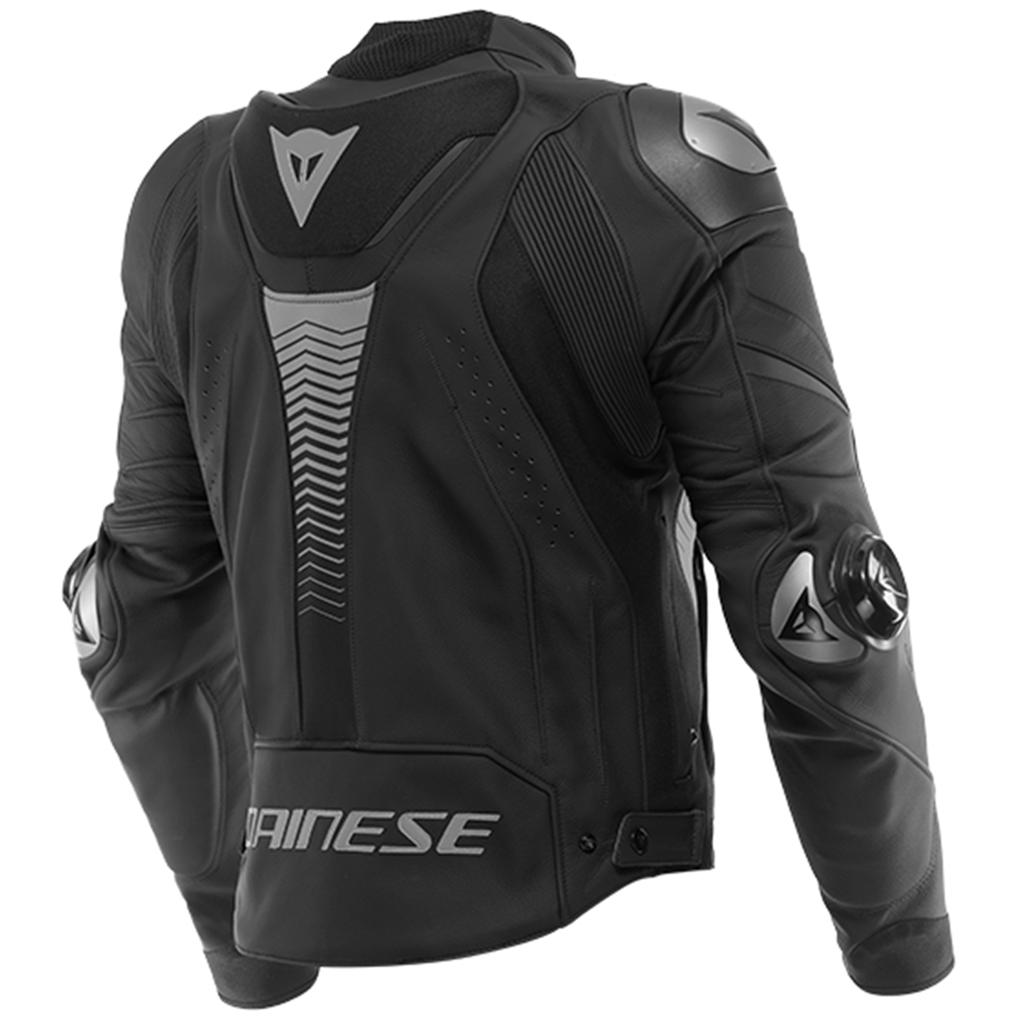 Dainese Dainese Super Speed 4 Leather Jacket - Matt Black/Charcoal Grey (50G) - Side View