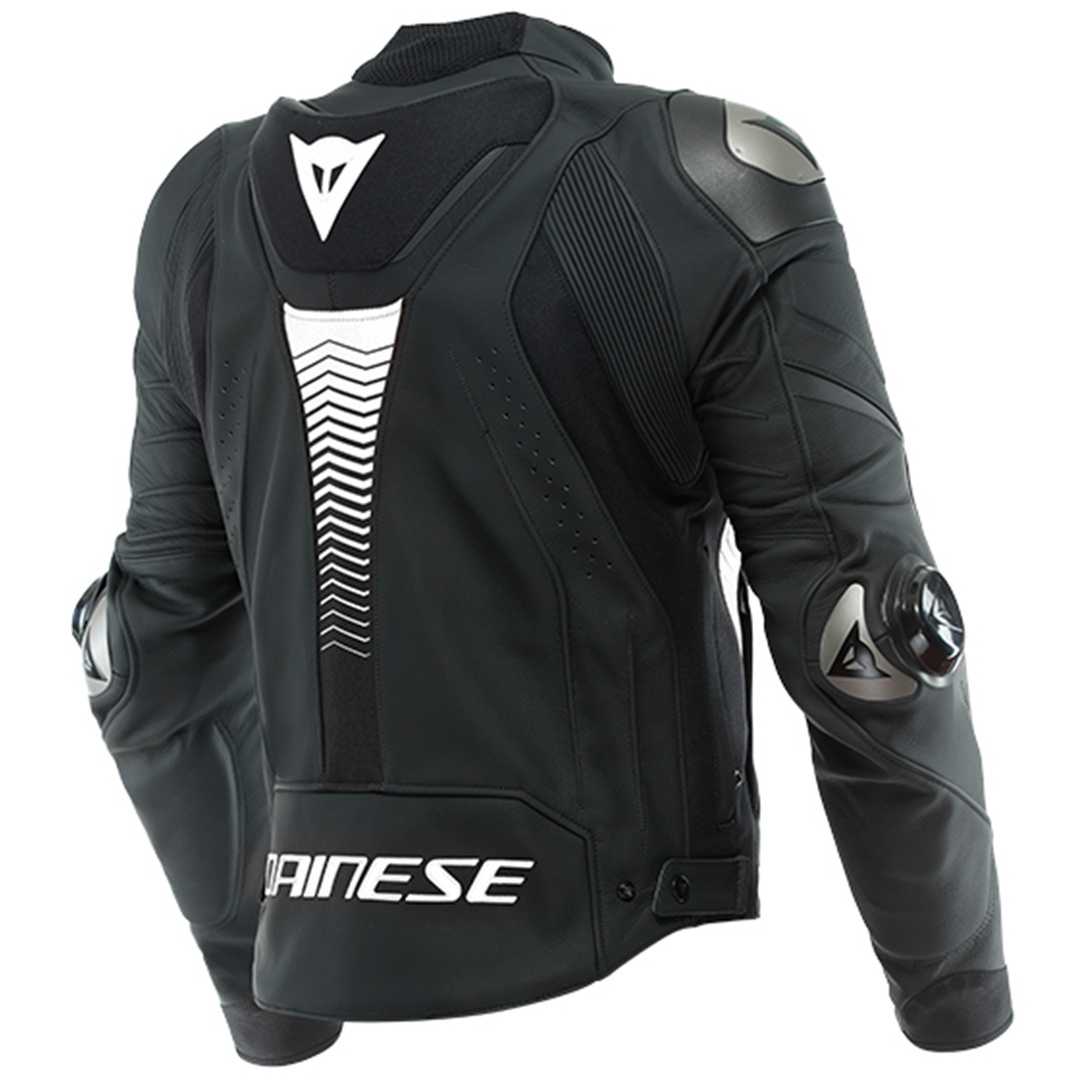 Dainese Dainese Super Speed 4 Leather Jacket - Matt Black/White (78A) - Side View