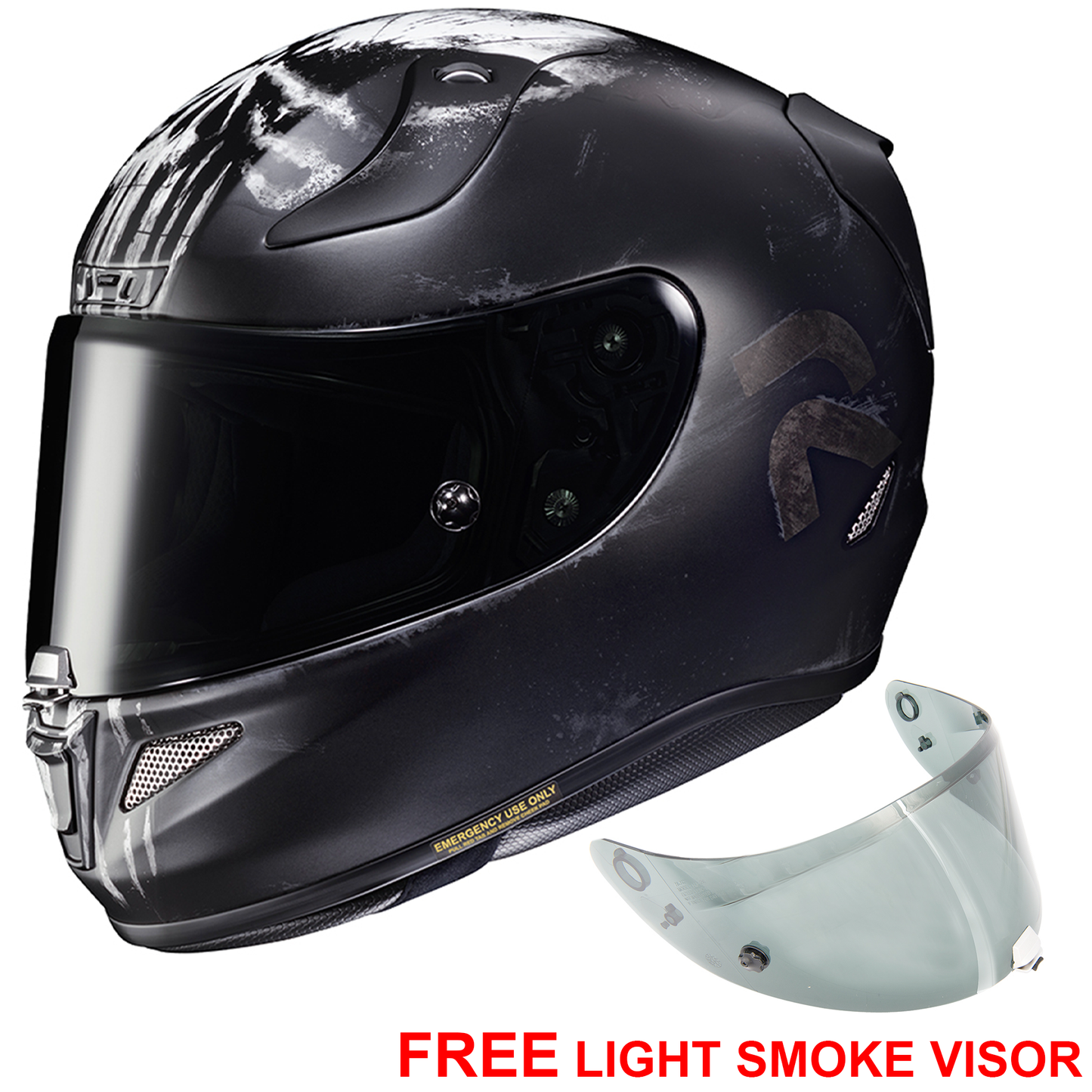 HJC RPHA 11 - Punisher - Includes Free Light Smoke Visor