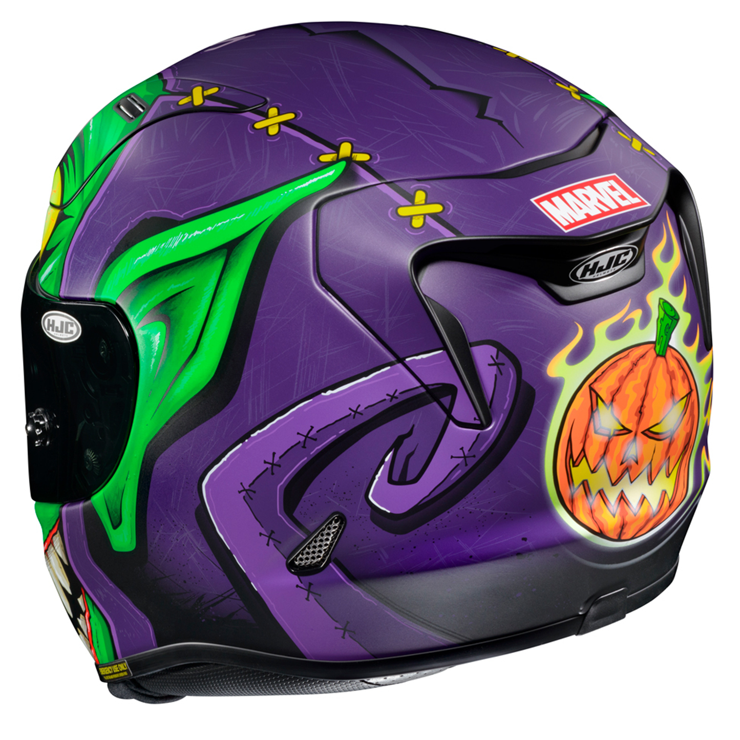 HJC HJC RPHA 11 - Green Goblin Marvel - Includes Free Light Smoke Visor - Interior View