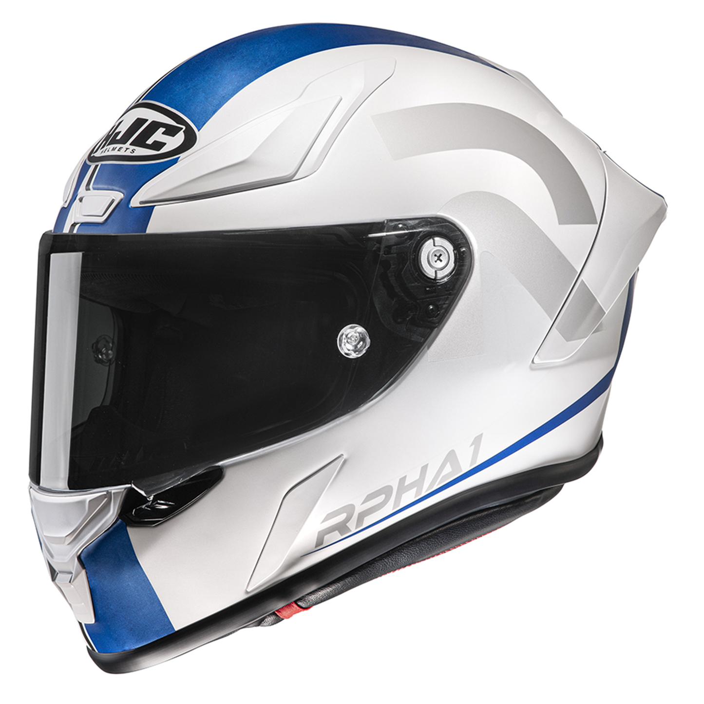 HJC HJC RPHA 1 - Senin - Blue - Free Light Smoke Visor - Side View