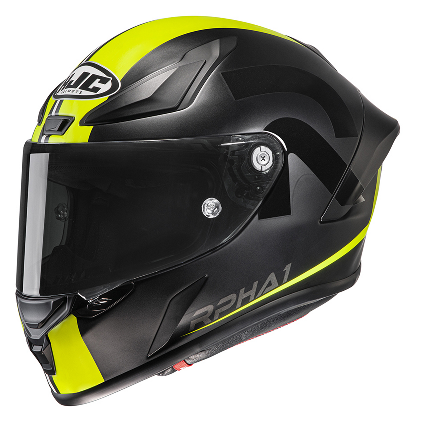 HJC HJC RPHA 1 - Senin - Yellow - Free Light Smoke Visor - Side View