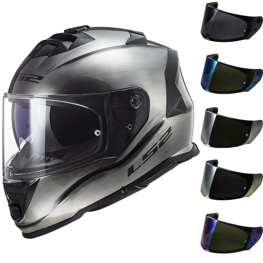 LS2 FF800 Storm - Jeans Titanium - Free Additional Visor