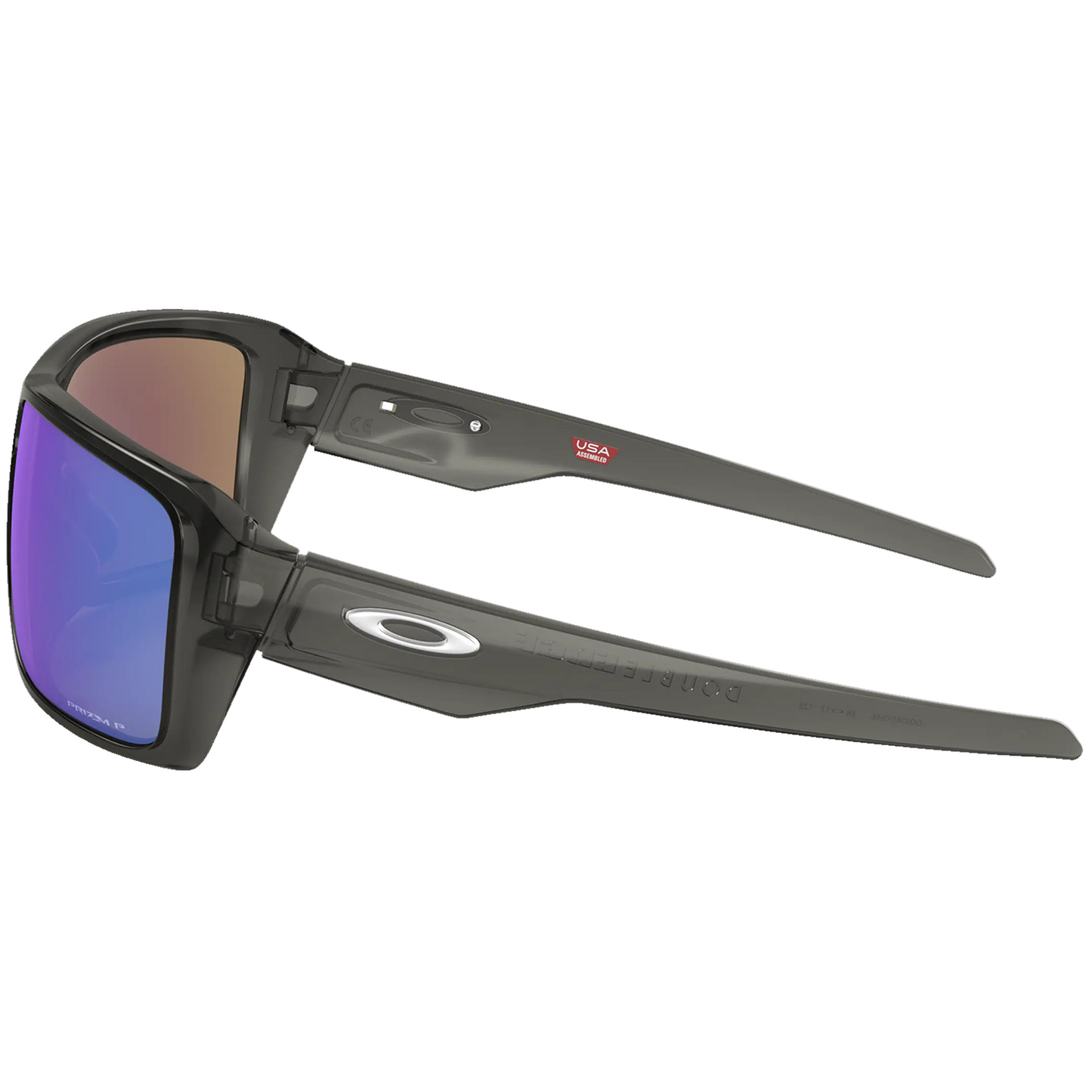 Oakley Double Edge Sunglasses (Grey Smoke) Prizm Sapphire Polarized Lens