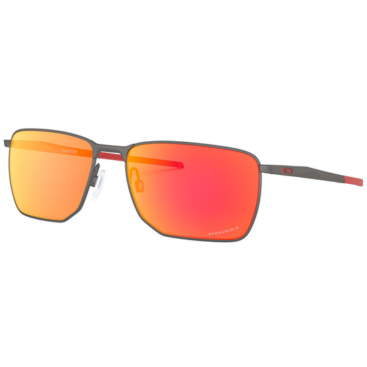 Oakley Ejector Sunglasses (Matt Gunmetal) Prizm Ruby Lens