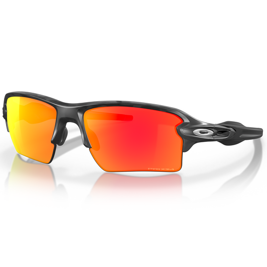 Oakley Flak 2.0 XL Sunglasses (Black Camo) Prizm Ruby Lens