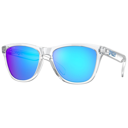 Oakley Frogskins Sunglasses (Crystal Clear) Prizm Sapphire Lens