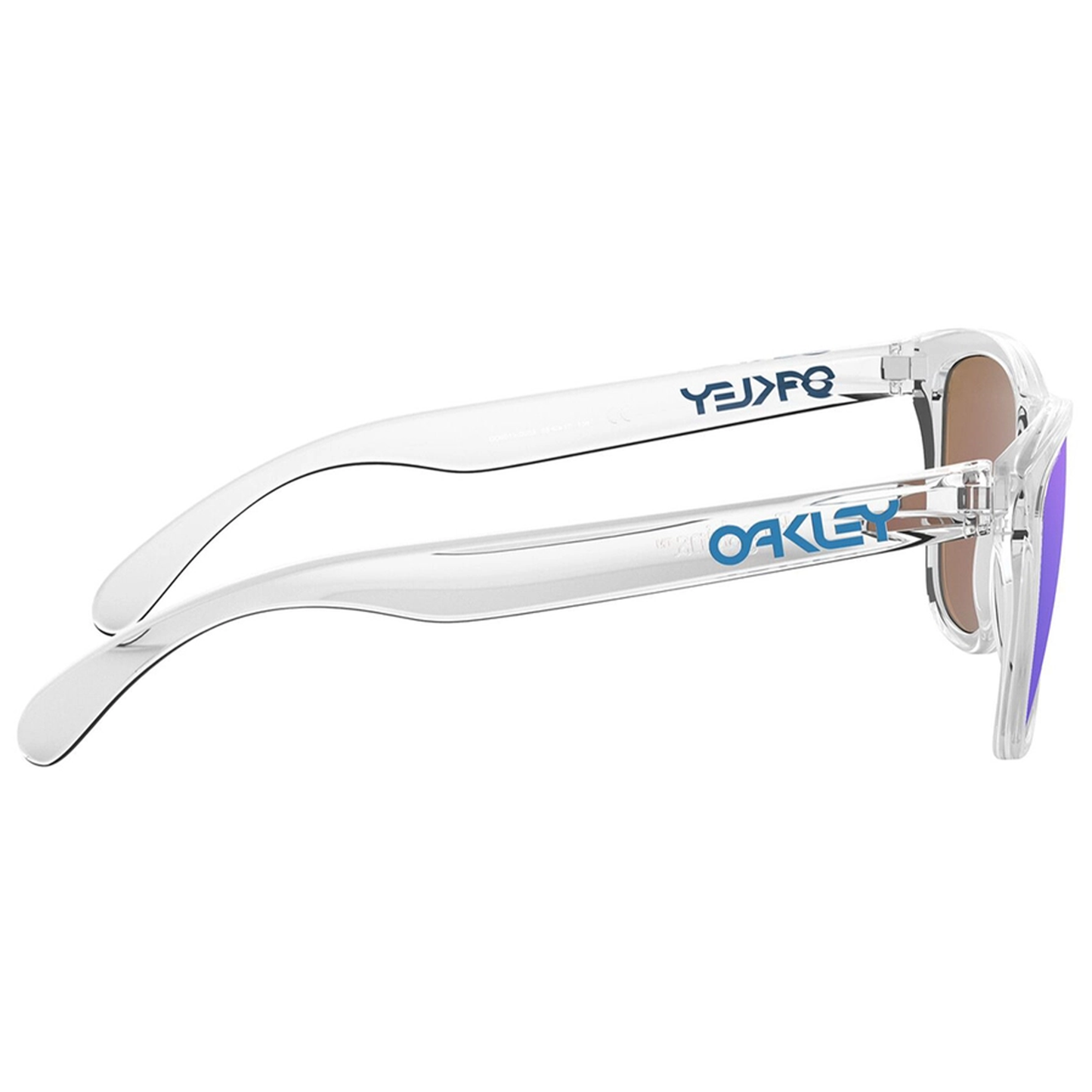 Oakley Frogskins Sunglasses (Crystal Clear) Prizm Sapphire Lens