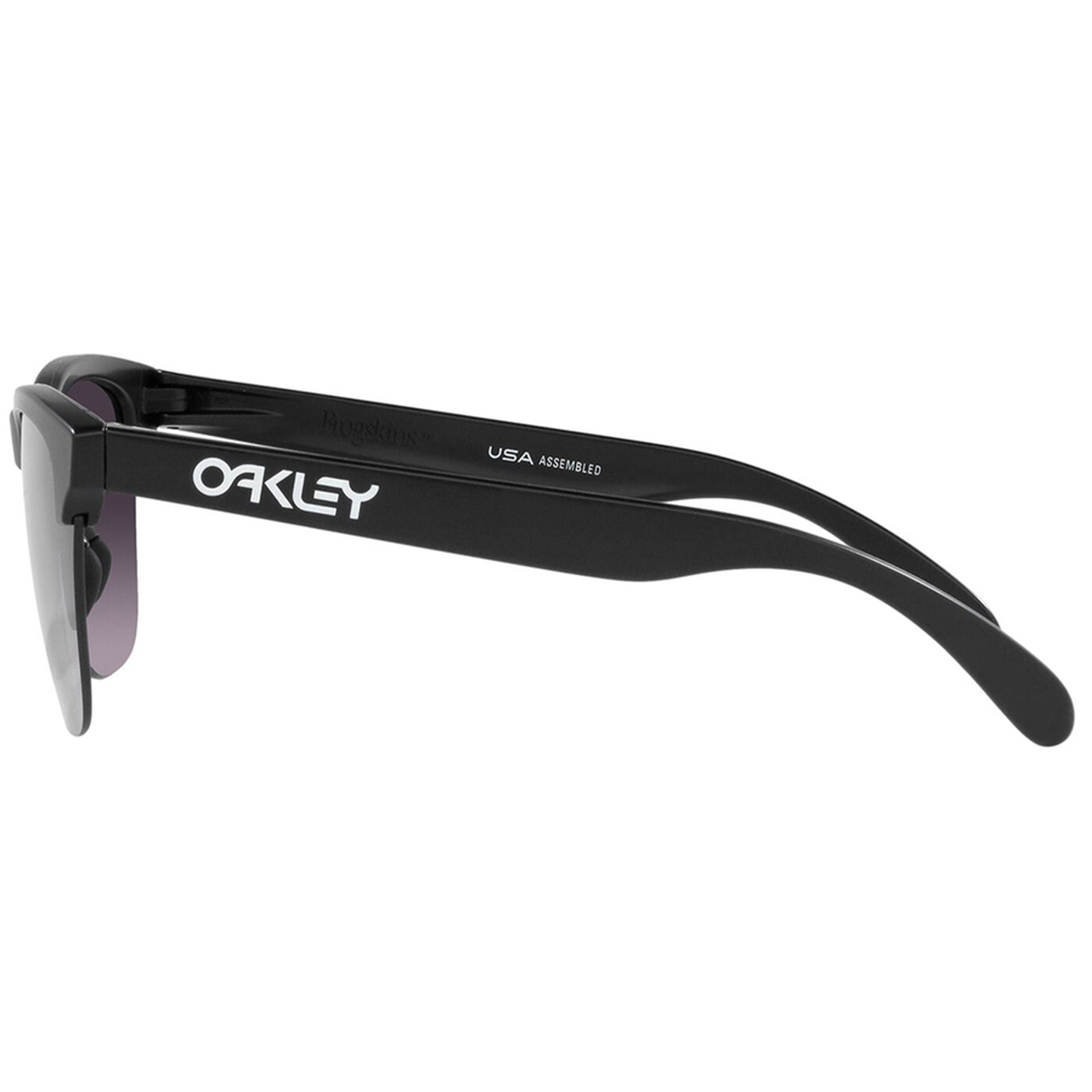 Oakley Frogskins Lite Sunglasses (Matte Black) Prizm Grey Gradient Lens